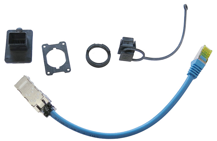 BANDELIN TRISON Ethernet-Buchse mit Leitung, Stecker und Kabeldurchführung | Art.-Nr. 7852