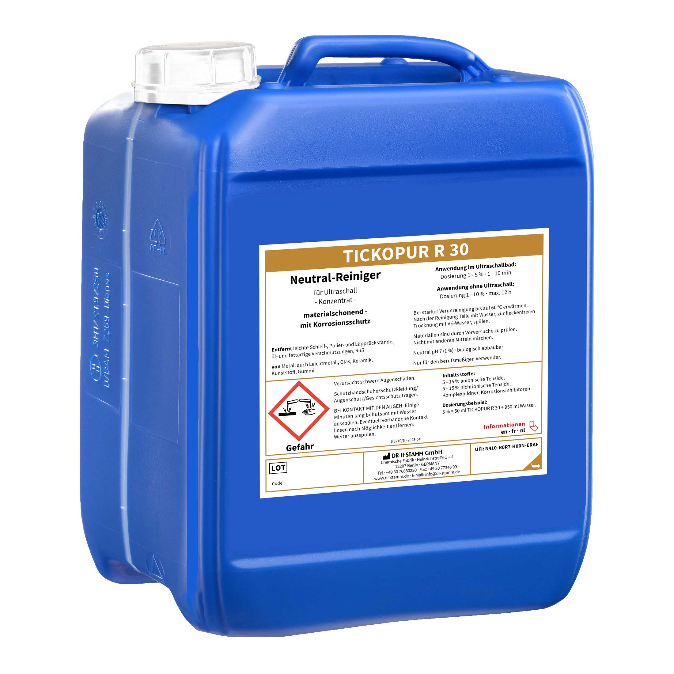 BANDELIN TICKOPUR R 30 Neutral-Reiniger für Ultraschallreinigung, Konzentrat | Art.-Nr. 6021