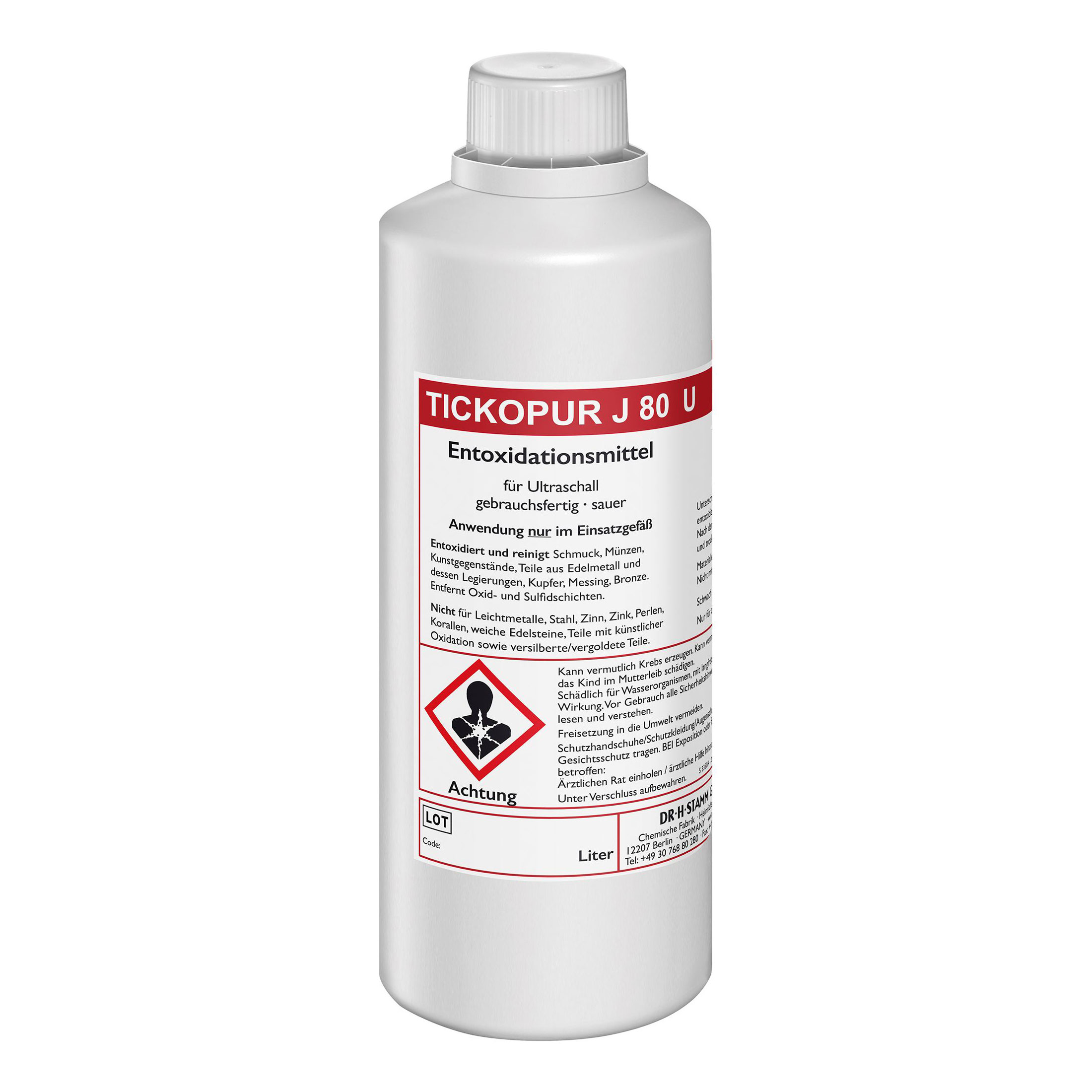 BANDELIN TICKOPUR J 80 U Entoxidationsmittel für Ultraschall, gebrauchsfertig | Art.-Nr. 880