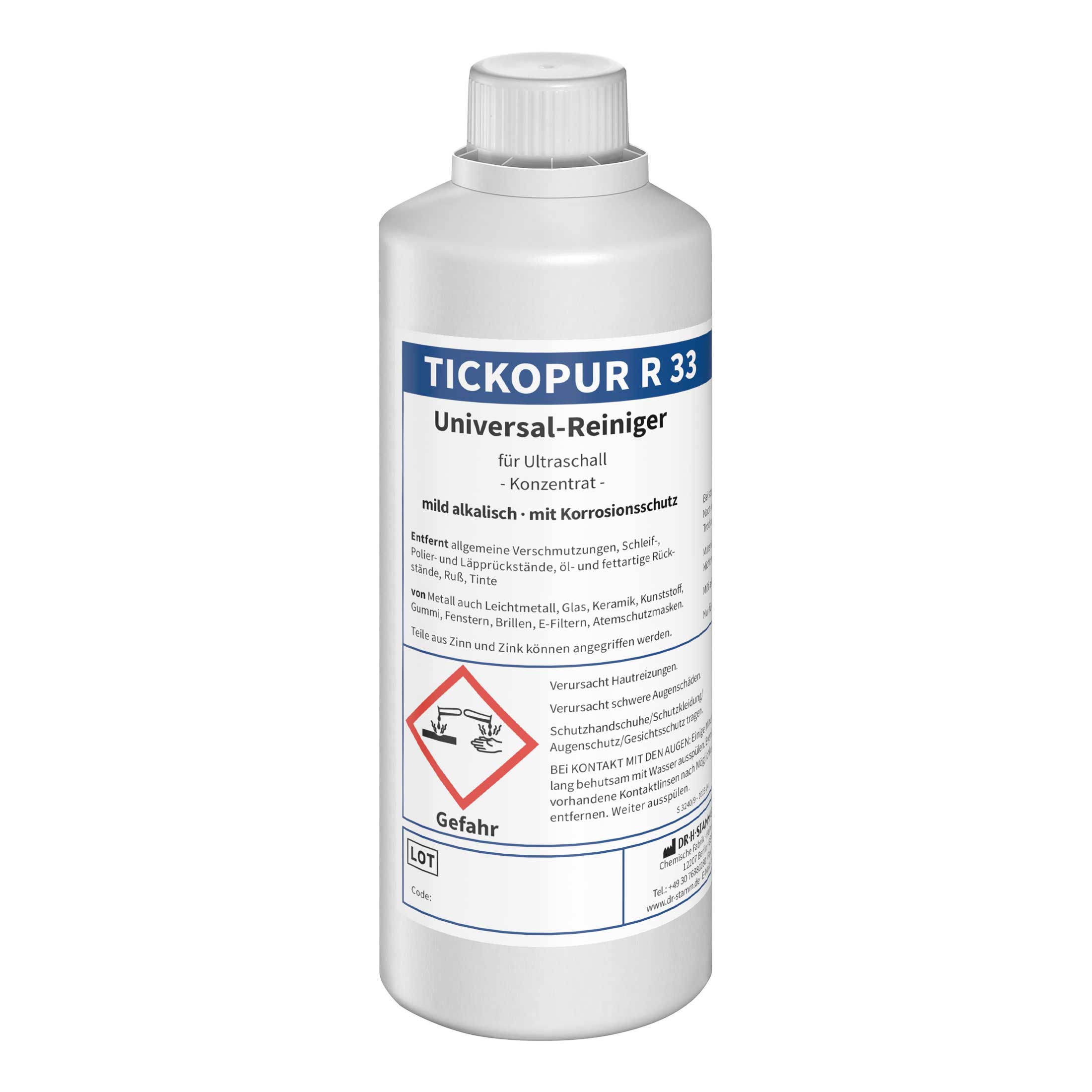 BANDELIN TICKOPUR R 33 Universal-Reiniger für Ultraschallreinigung, Konzentrat | Art.-Nr. 830