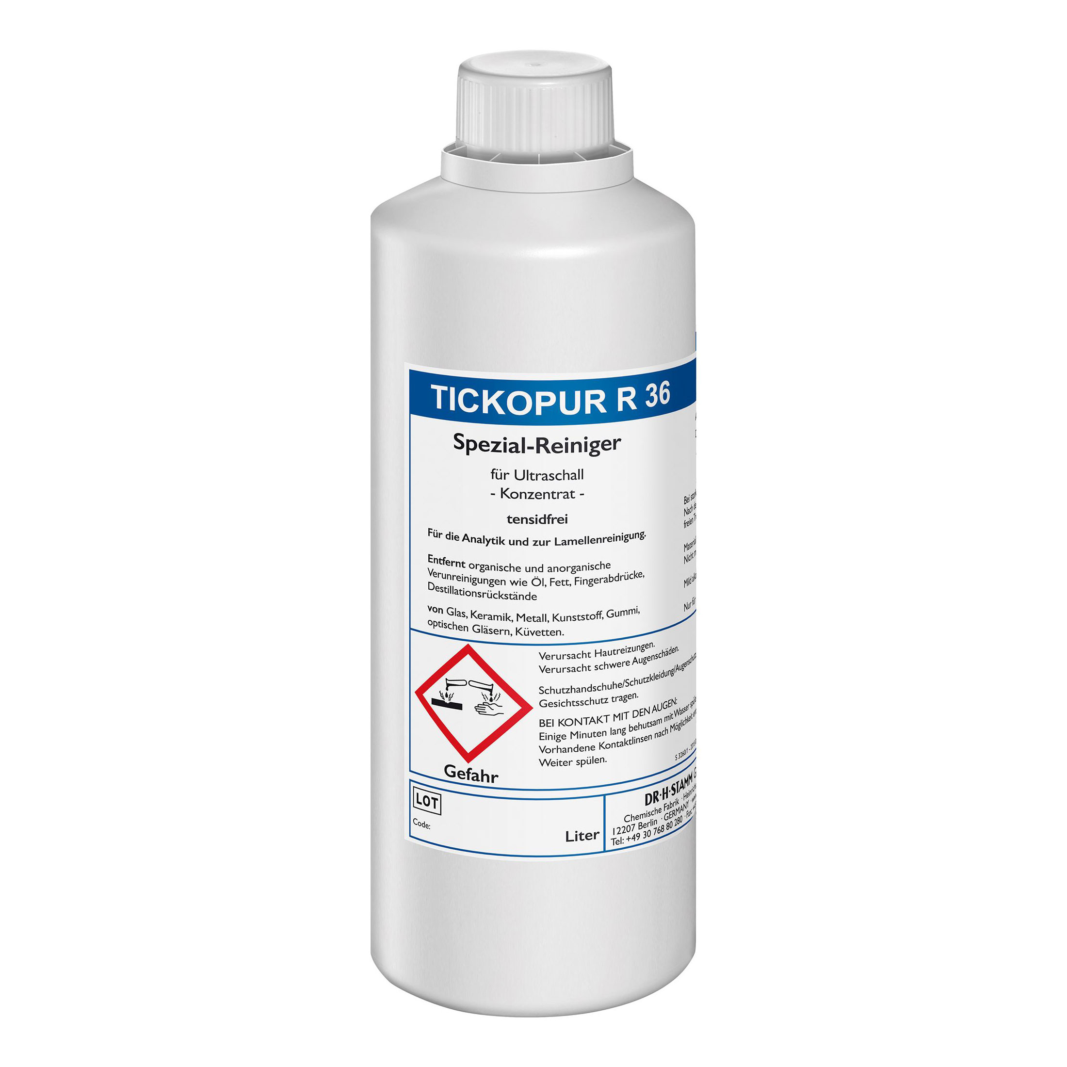 BANDELIN TICKOPUR R 36 Tensidfreier Universal-Reiniger für Ultraschallreinigung, Konzentrat | Art.-Nr. 852