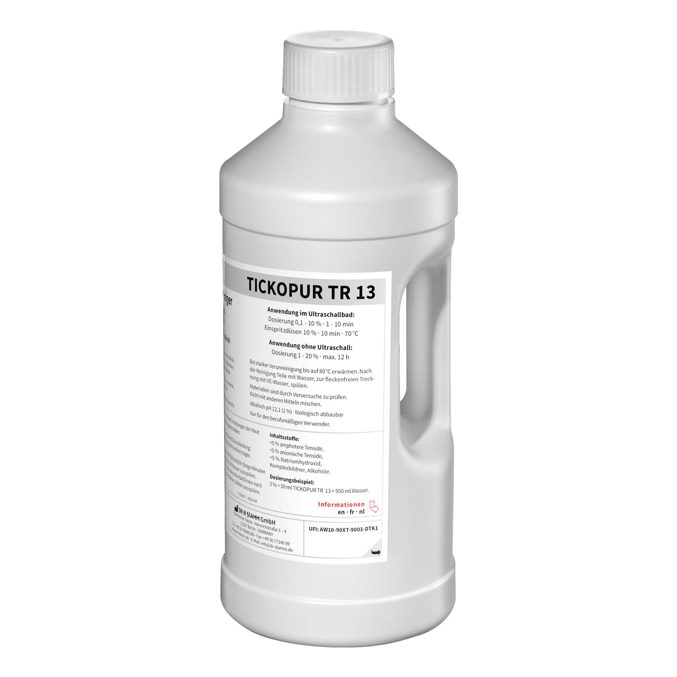 BANDELIN TICKOPUR TR 13 Alkalischer Intensivreiniger für Ultraschallreinigung, Konzentrat | Art.-Nr. 872