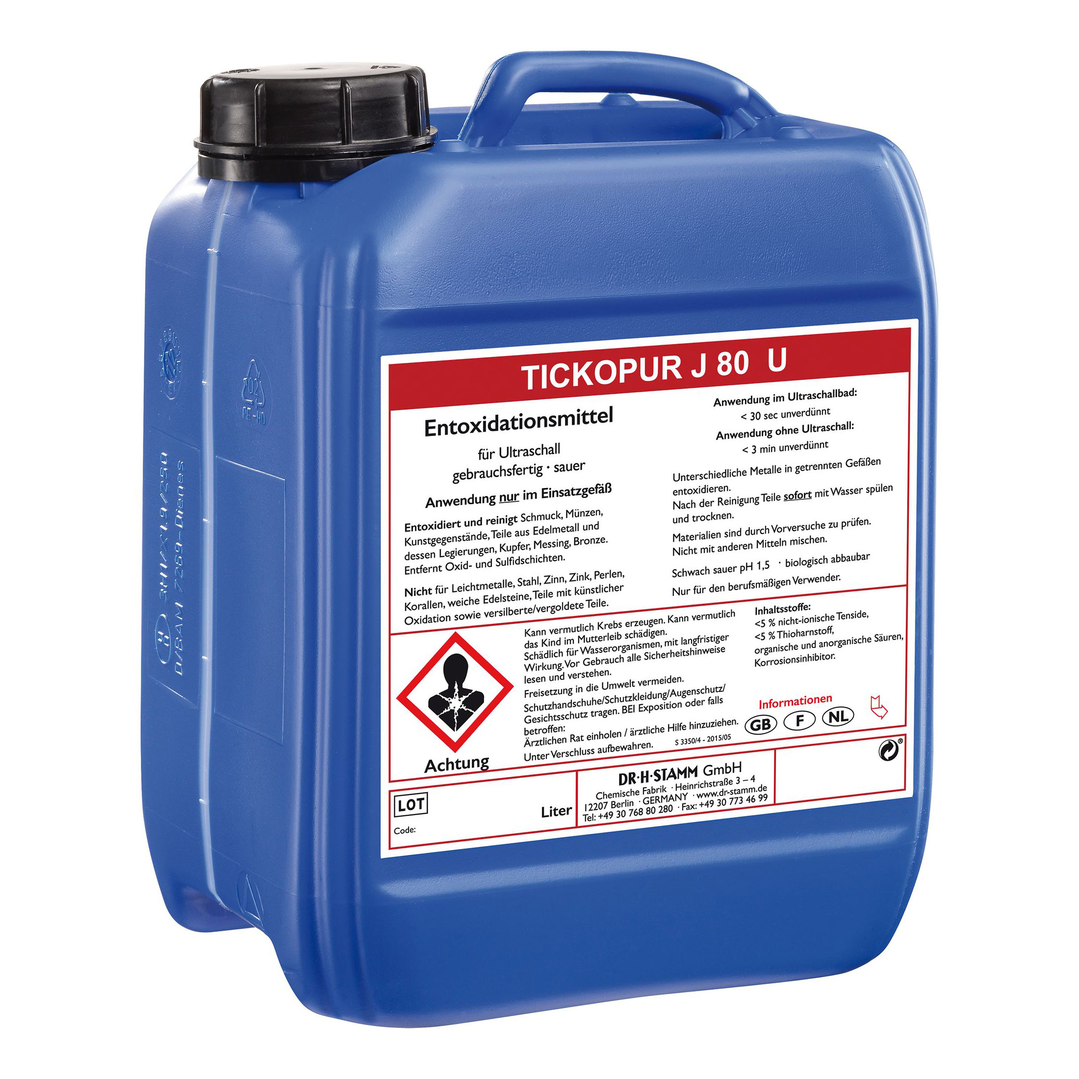 BANDELIN TICKOPUR J 80 U Entoxidationsmittel für Ultraschall, gebrauchsfertig | Art.-Nr. 881