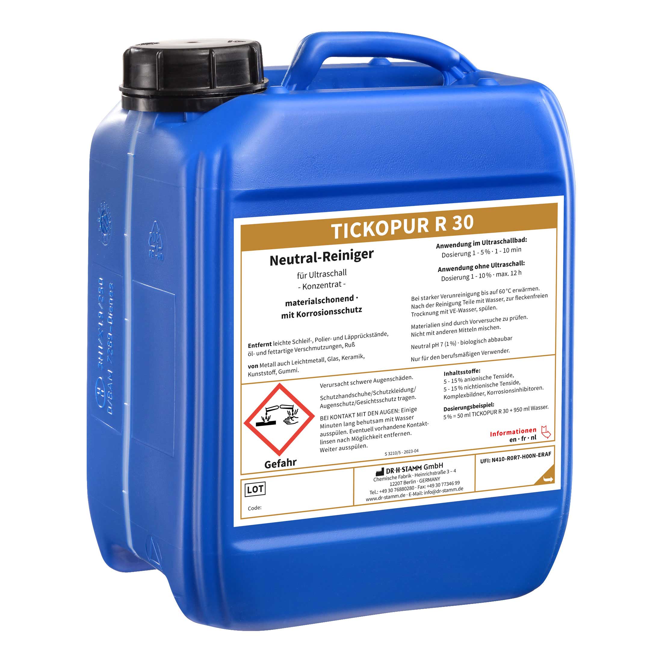 BANDELIN TICKOPUR R 30 Neutral-Reiniger für Ultraschallreinigung, Konzentrat | Art.-Nr. 811